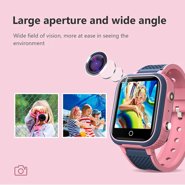 Lisslune | LT21 4G Kids Smartwatch with GPS, WiFi, Video Call, SOS, IP67 waterproof - Kids safety tracker and location monitoring cell phone watch