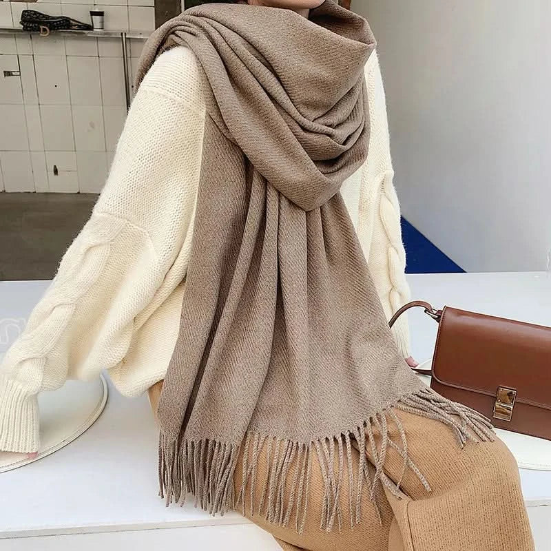 Lisslune | Women’s Cotton Winter Scarf – Soft, Warm, Elegant Style