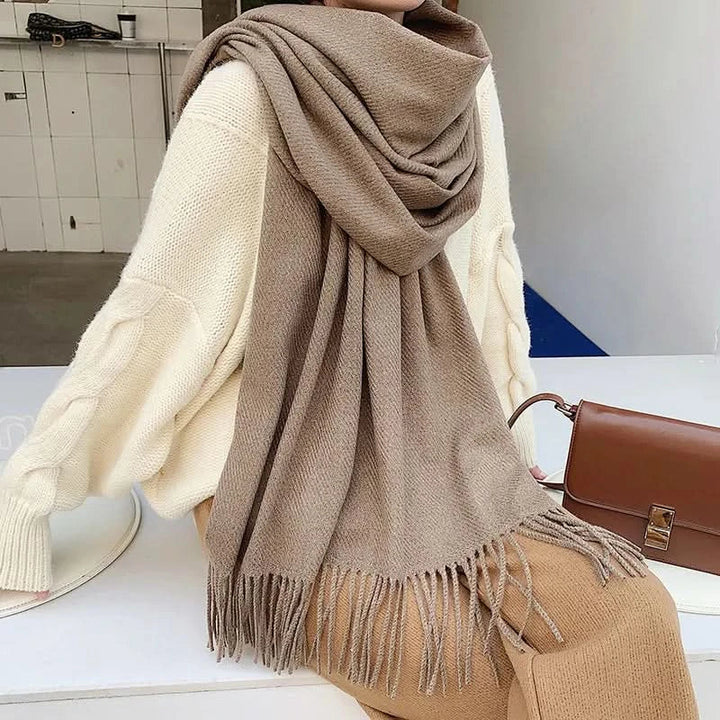 Lisslune | Women’s Cotton Winter Scarf – Soft, Warm, Elegant Style