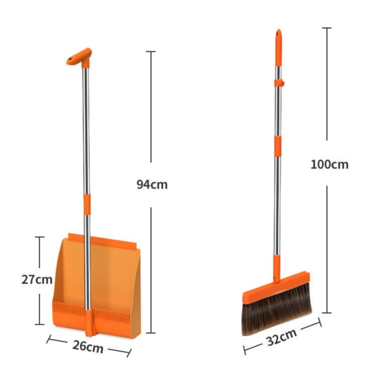 Lisslune | Magnetic Self-Cleaning Foldable Broom