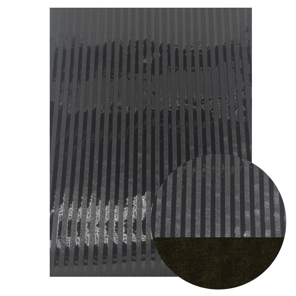 Lisslune | Sparkling Black Synthetic Leather Craft Set - Essential DIY Supplies