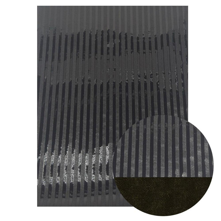 Lisslune | Sparkling Black Synthetic Leather Craft Set - Essential DIY Supplies