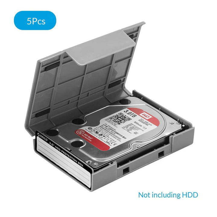 Lisslune | Drive Guardian 5-Pack Hard Drive Protection and Organization Set with Custom Labels