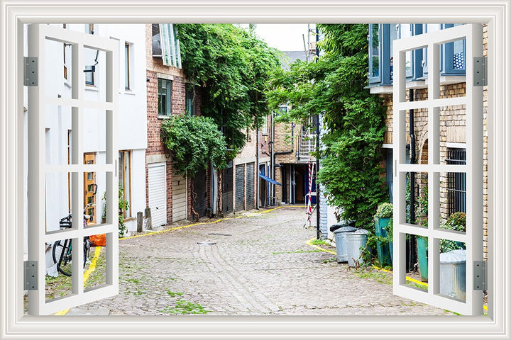 Lisslune | 3D Street Scene Self-Adhesive European Wallpaper