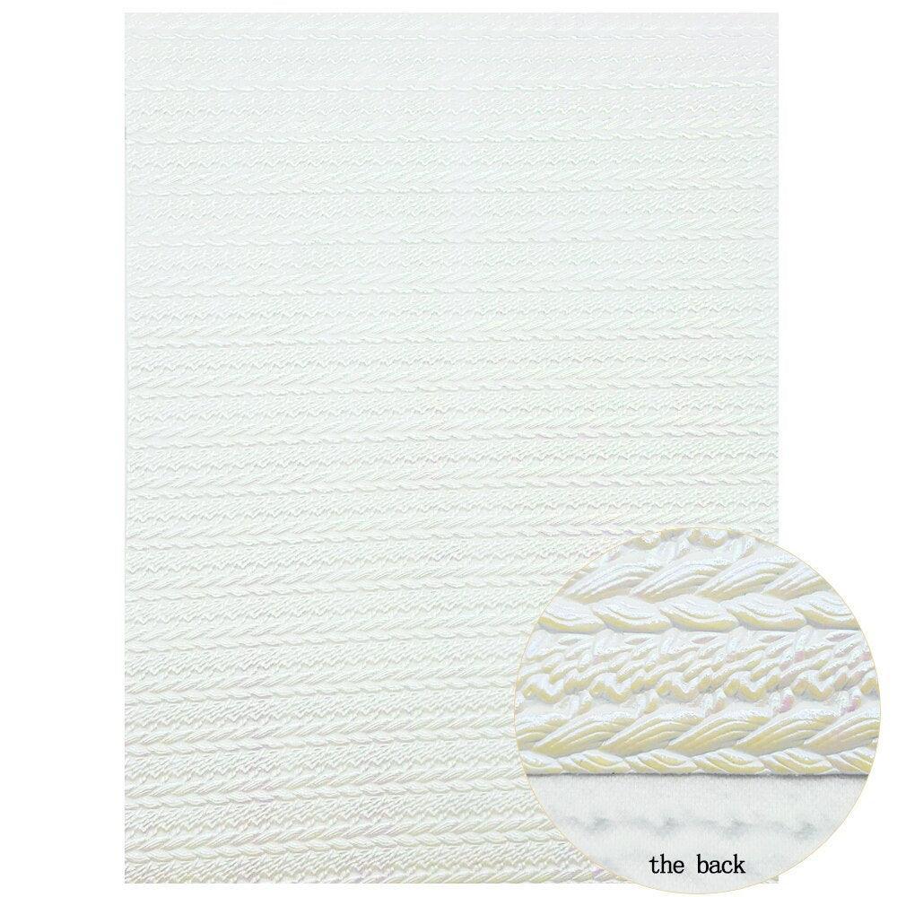 Lisslune | Glittering White Chunky Glitter Fabric Sheets for Stunning DIY Masterpieces