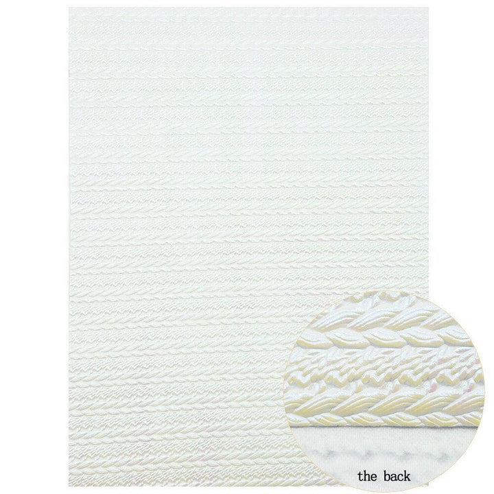 Lisslune | Glittering White Chunky Glitter Fabric Sheets for Stunning DIY Masterpieces