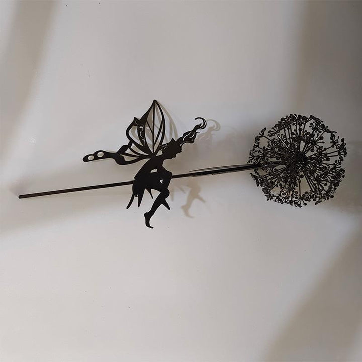 Lisslune | Fairies and Dandelions Dancing Together Sculpture for Outdoor Garden