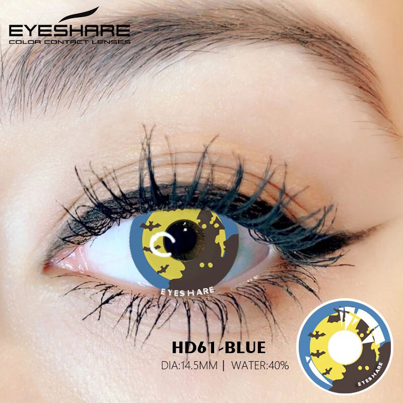 Rynx Cosplay HD61 Blue 14.5mm 1 Pair | 1 Year