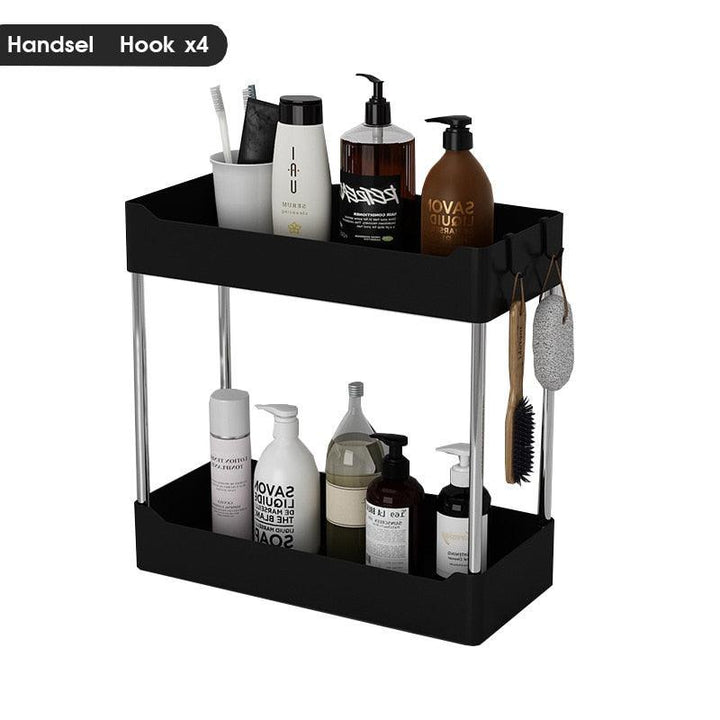 Lisslune | Elegant mobile rolling storage cart with innovative Millive wheel design - smart shelf solution
