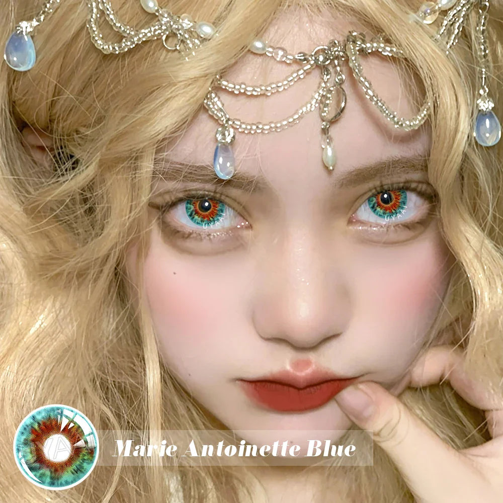 Rynx | 1 Pair Pink Lenses Anime Accessories Colored Contact Lenses Anime Lenses Spider Lenses Purple Lenses Cosplay Lenses