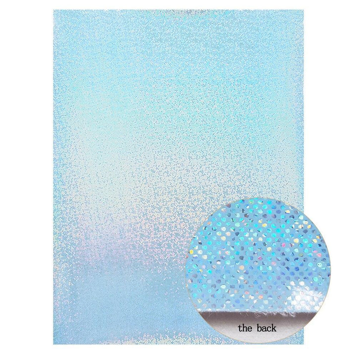 Lisslune | Irisdente Blue Snake Glossy Fabric for Creative Crafting