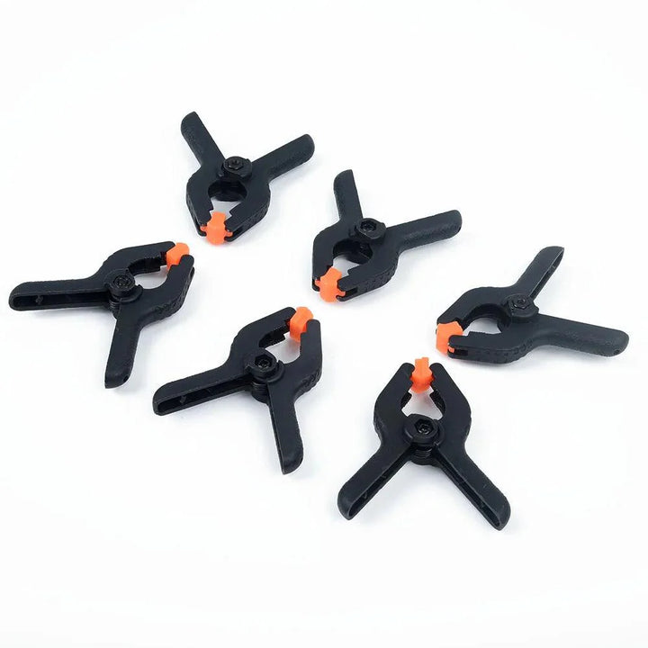 Lisslune | Sustainable 6-piece plastic clamp set with spring for woodworking and DIY tasks