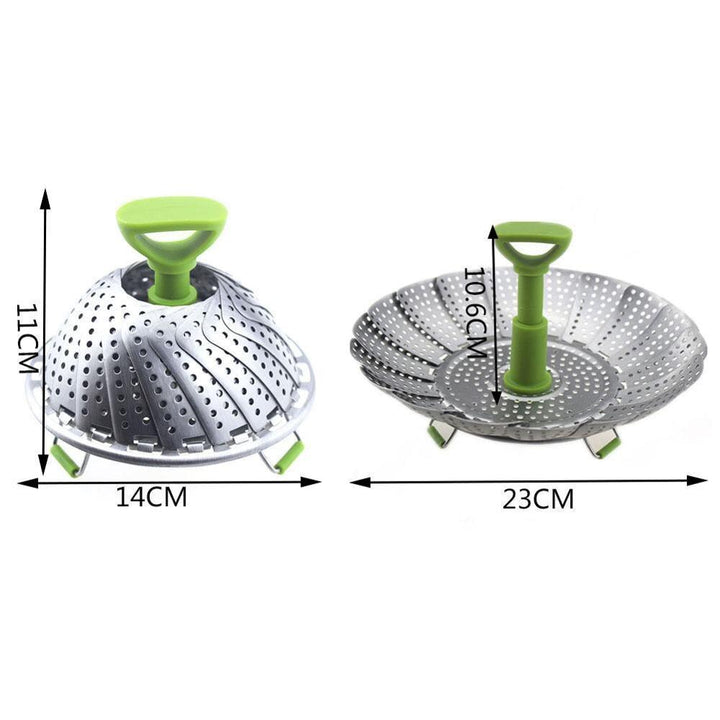 Lisslune | Stainless Steel Foldable Steamer Basket