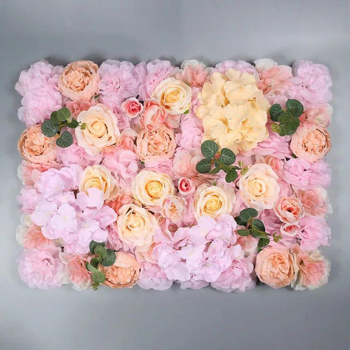 Lisslune | Elegant Flower Wall Art Handmade with Cotton, Silk and Artificial Flowers