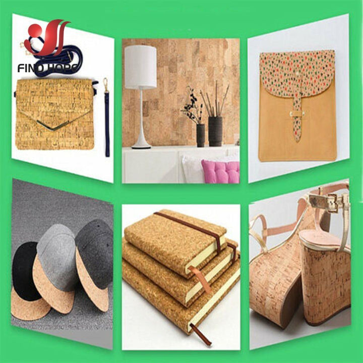 Lisslune | Printed Cork Leather Craft Material - 20cm x 120cm for DIY Projects