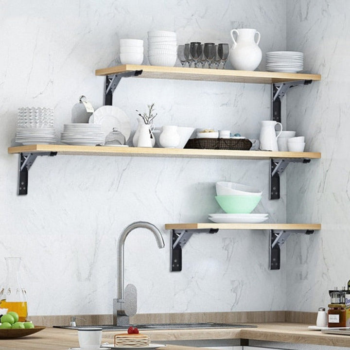 Lisslune | Wall-Mounted Foldable Shelf Organizer Bracket