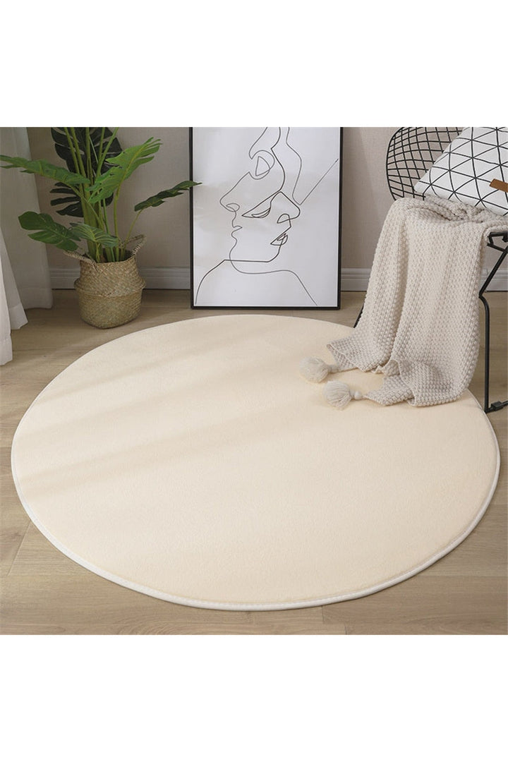 Lisslune | round rug with coral pattern