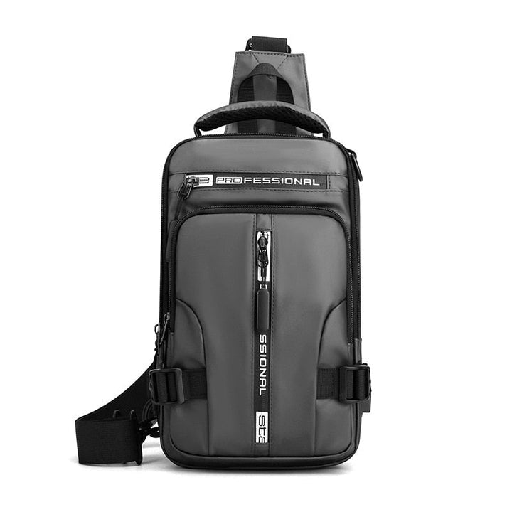Lisslune | Waterproof Oxford Crossbody Bag, Anti-Theft Sling Bag, USB Charging & Multi-Pocket Design
