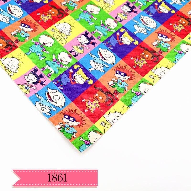 Lisslune | Cartoon character printed PVC leather craft sheet for DIY projects