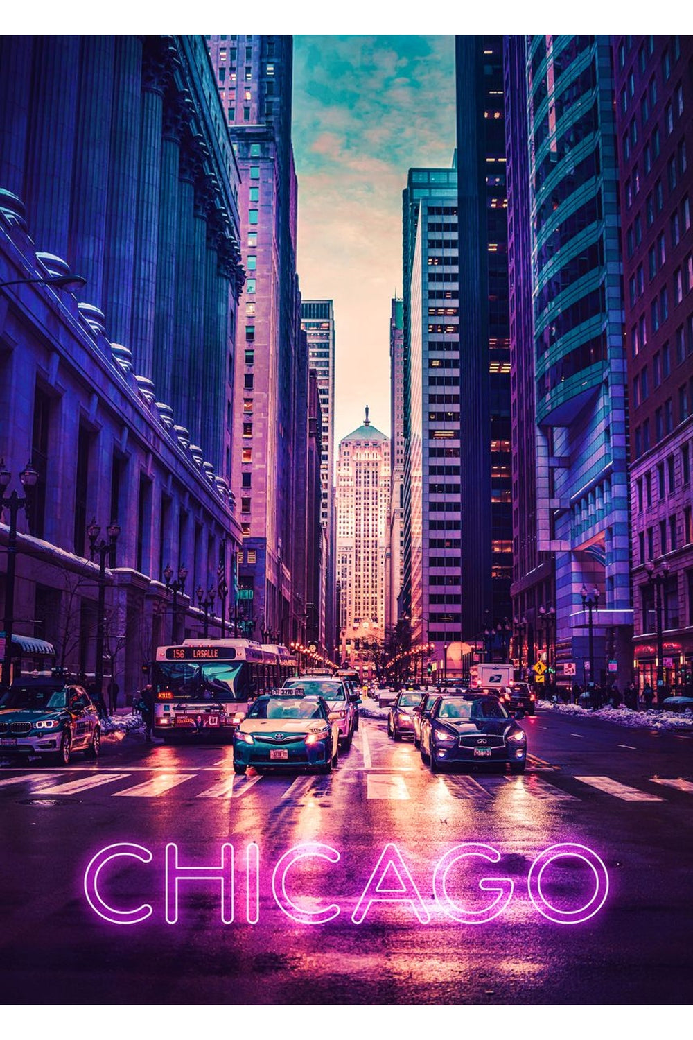 Lisslune | Neon Lights Poster