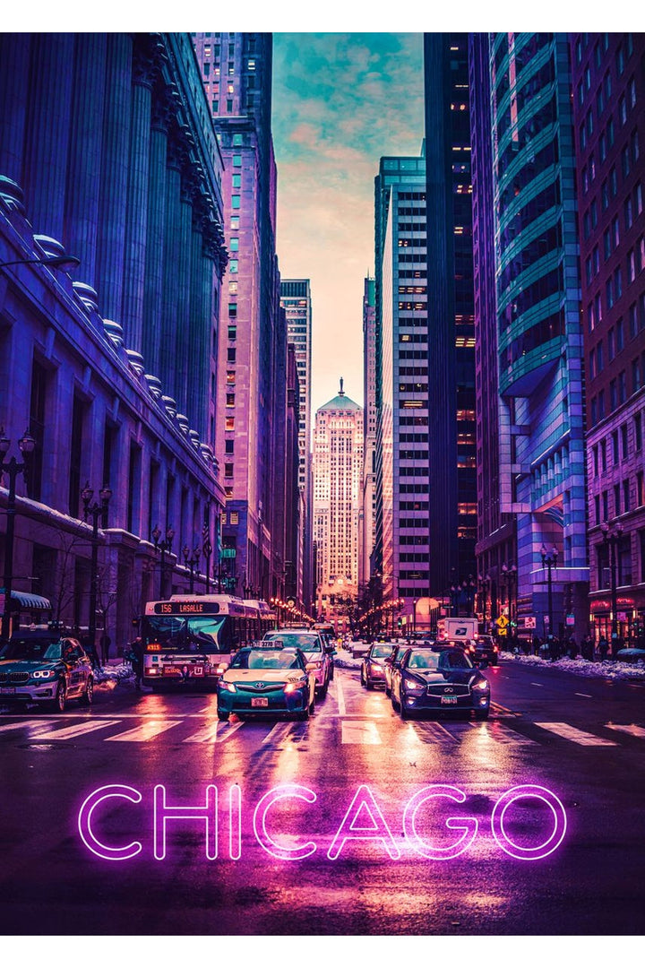 Lisslune | Neon Lights Poster