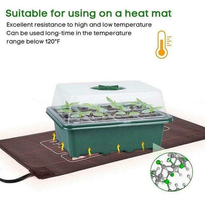 Lisslune | Innovative Seedling Growing Set: 12-Cell Growth Plate for Superior Plant Care