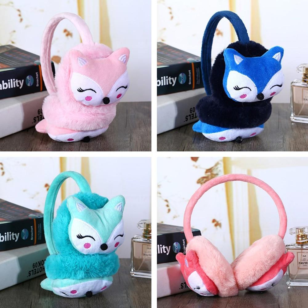 Lisslune | Adjustable Fox Plush Earmuffs for Kids