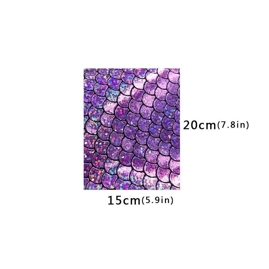 Lisslune | Holographic Mermaid Synthetic Leather - Ultimate DIY Essential for Creators