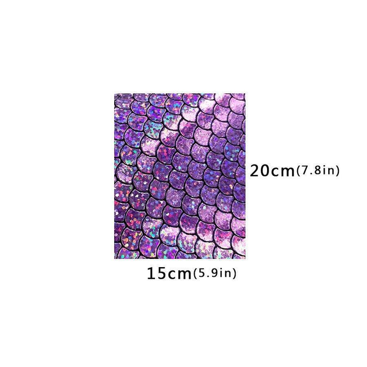 Lisslune | Holographic Mermaid Synthetic Leather - Ultimate DIY Essential for Creators