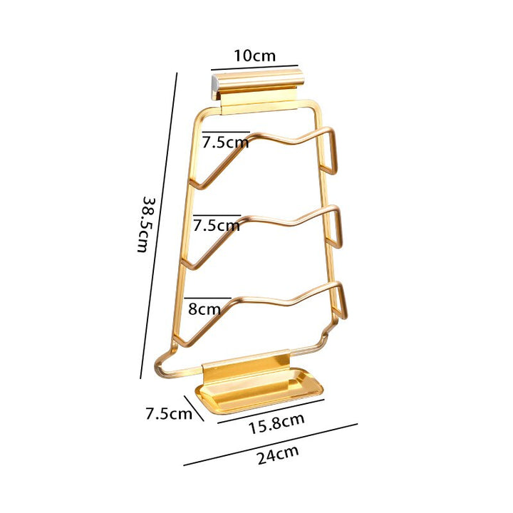 Lisslune | Wall-Mounted Extreme Pot Lid Holder Rack