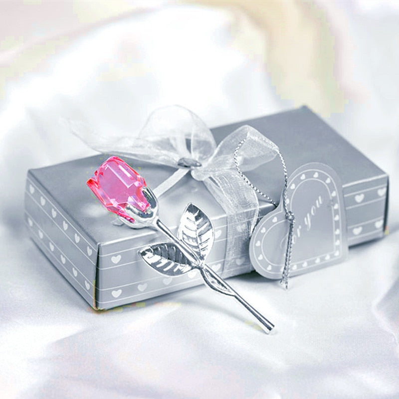 Lisslune | Luxury Crystal Rose in Gift Box – Valentine's Gift for Her