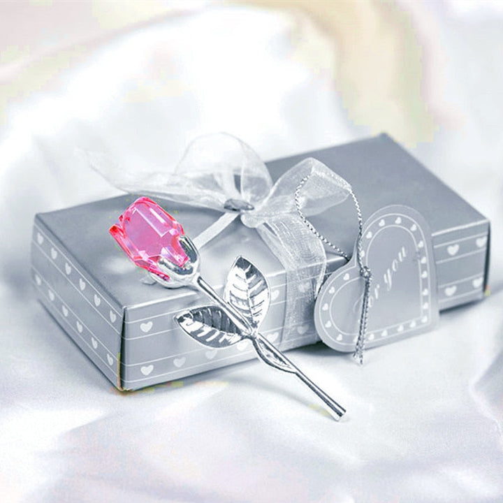 Lisslune | Luxury Crystal Rose in Gift Box – Valentine's Gift for Her