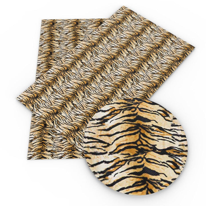 Lisslune | Chic Leopard Print Synthetic Leather Craft Kit - Essential DIY Materials
