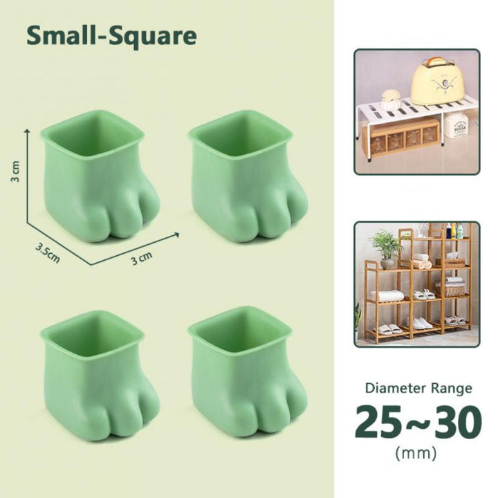 Lisslune | 4Pcs Non-Slip Cat Paw Furniture Leg Cover