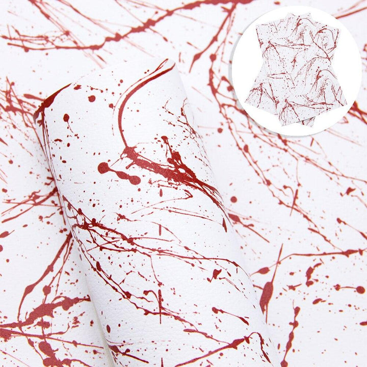 Lisslune | Christmas Blossom Synthetic Leather Craft Sheets - Create Your Holiday Magic!