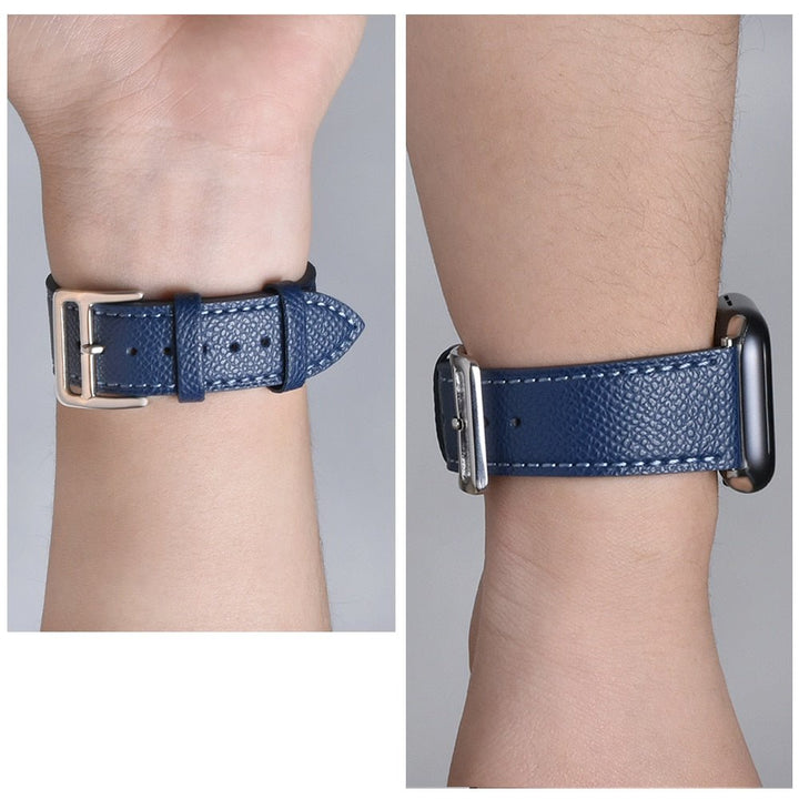 Lisslune | Leather strap for Apple Watch 42mm 38mm Series 3 4 5 6 SE 7 41MM 45MM