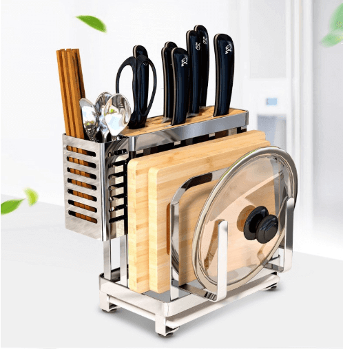 Lisslune | Stainless Steel Kitchen Utensils Organizer Drying Rack