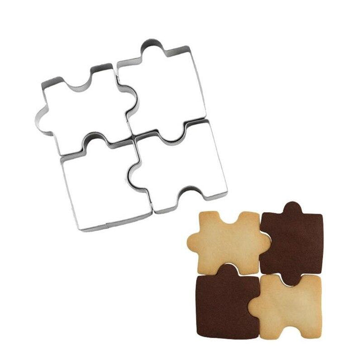 Lisslune | Puzzle Piece Cookie Cutter 4-piece Set