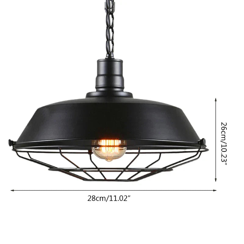 Lisslune | Vintage Loft Pendant Light: Industrial Retro Iron Ceiling Light Chandelier for Living Room, Restaurant, Bar, Kitchen
