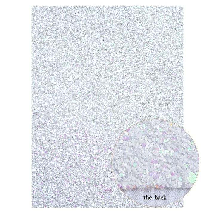 Lisslune | Rainbow Sparkle Synthetic Leather Craft Sheets for Creative Projects