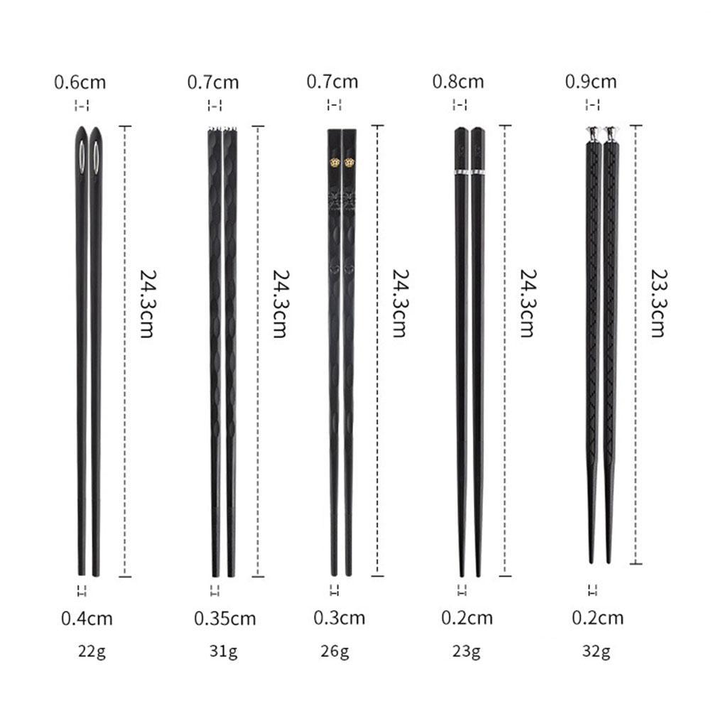 Lisslune | DineLux – Luxurious Chopstick Set with Refined Designs (5 Pairs)