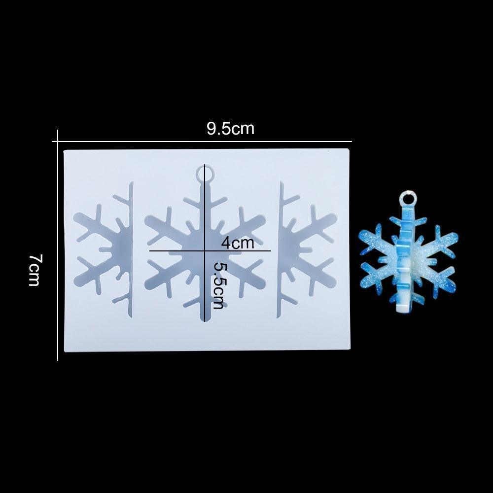 Lisslune | Charming Snowflake DIY Craft Set for Unique Christmas Jewelry and Ornaments