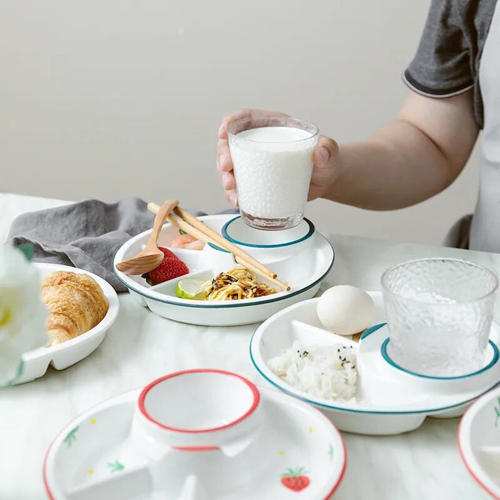 Lisslune | Breakfast Combo Nordic Ceramic Plate