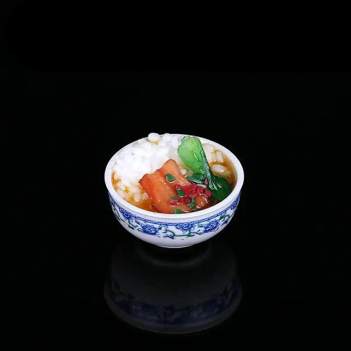 Lisslune | Enchanting Mini Chinese Cuisine Bowl Playset - Cute Decorative Items for Children and Home