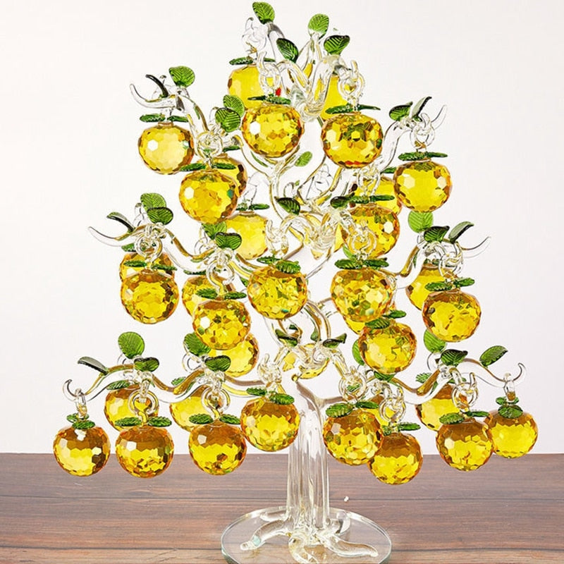 Lisslune | Elegant Crystal Apple Tree Home Decor