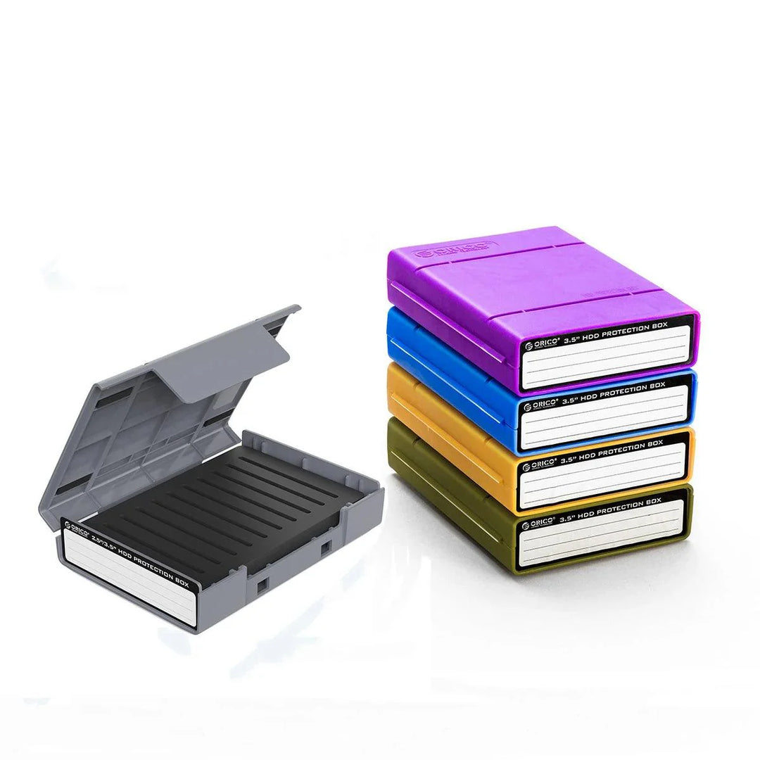 Lisslune | Drive Guardian 5-Pack Hard Drive Protection and Organization Set with Custom Labels