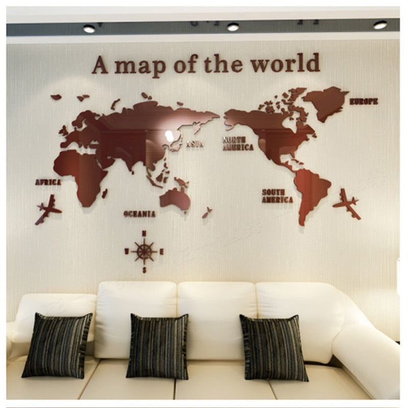 Lisslune | Globe Vision World Map Sticker