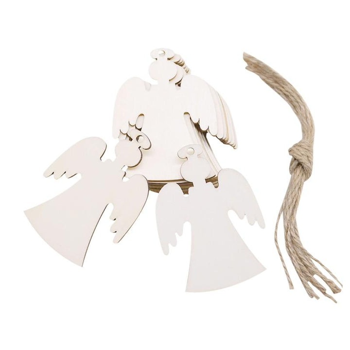 Lisslune | Wooden Christmas Tree Decorations (10 pieces)