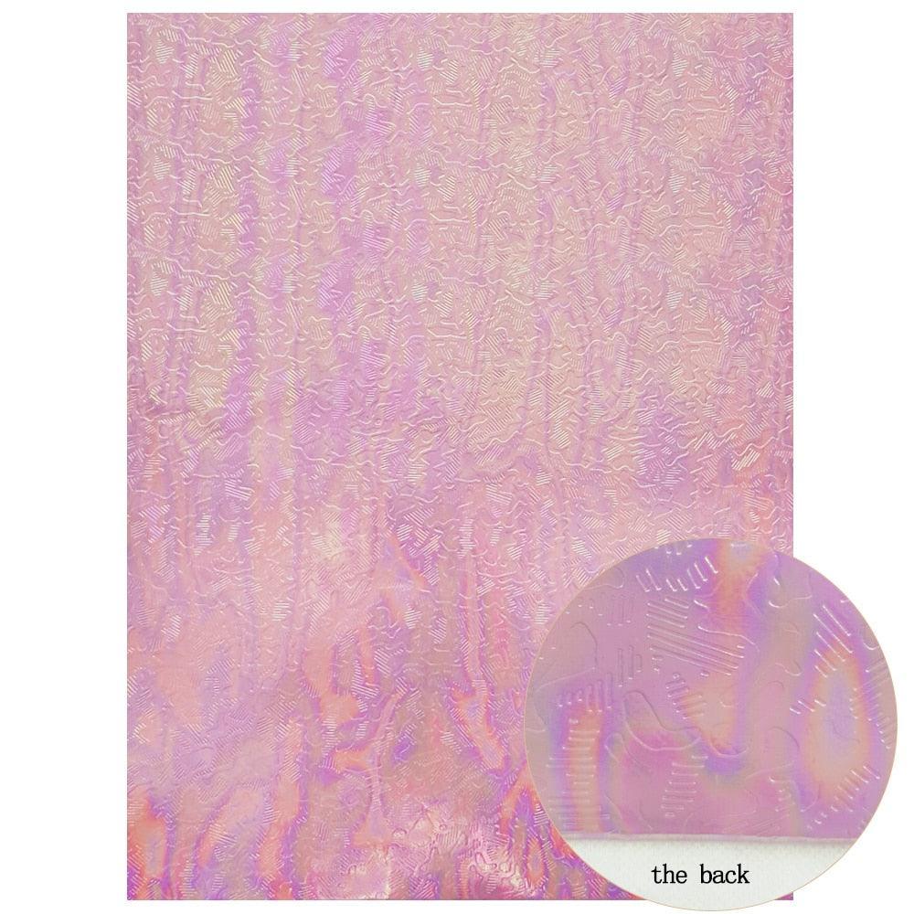Lisslune | Glamorous Pink Glitter Synthetic Leather Craft Sheets - Perfect for Impressive Projects