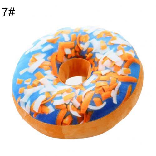 Lisslune | Delightful 12-piece 3D donut plush cushion collection for cozy comfort